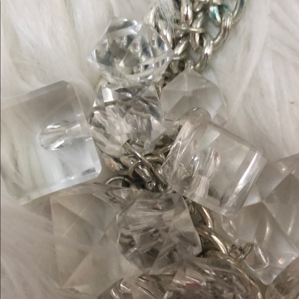 Robert Rose Clear Bauble Silver Necklace - Picture 4 of 5